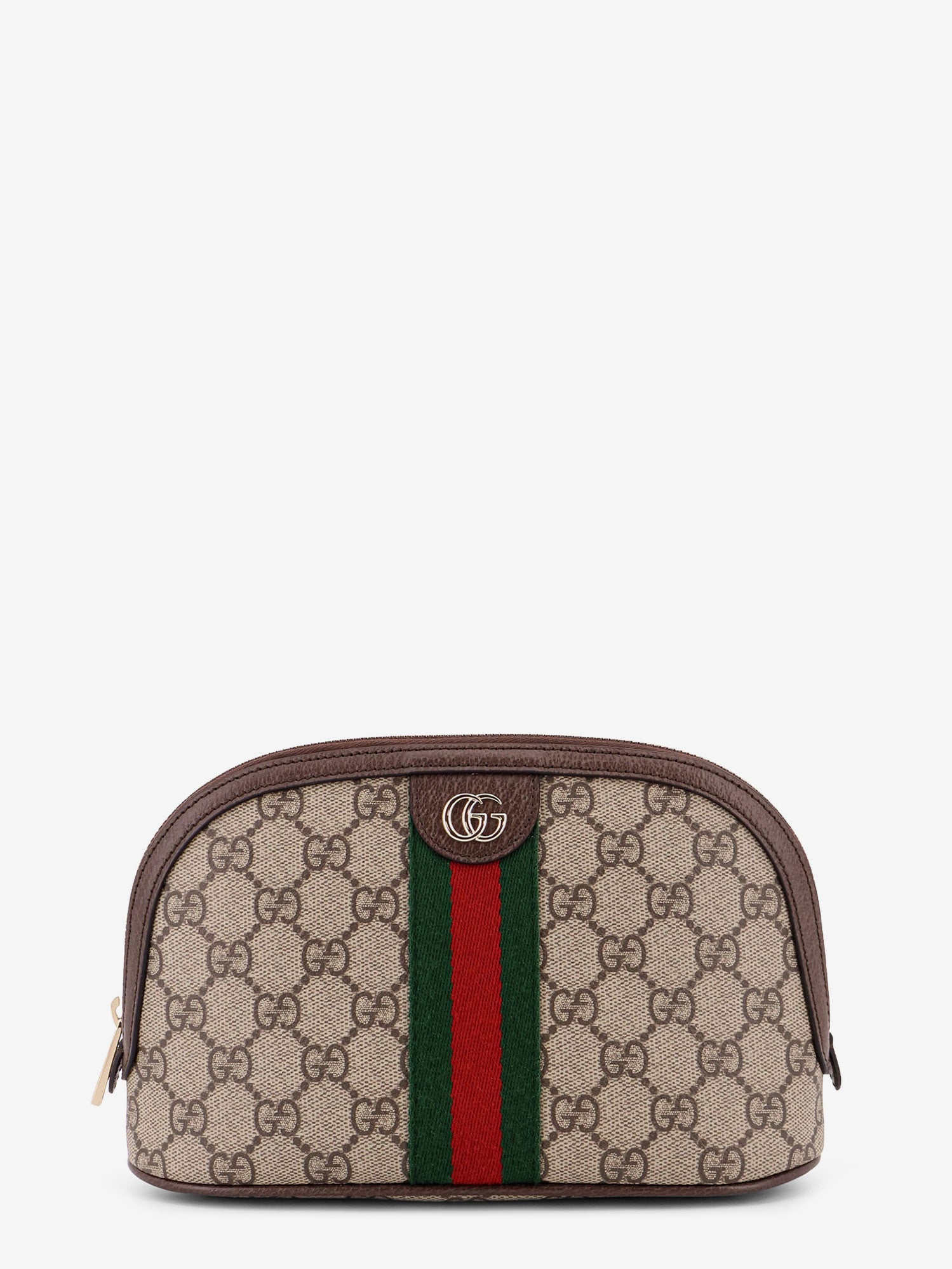 Gucci Women Coated Canvas Beauty Case With Gg Motif