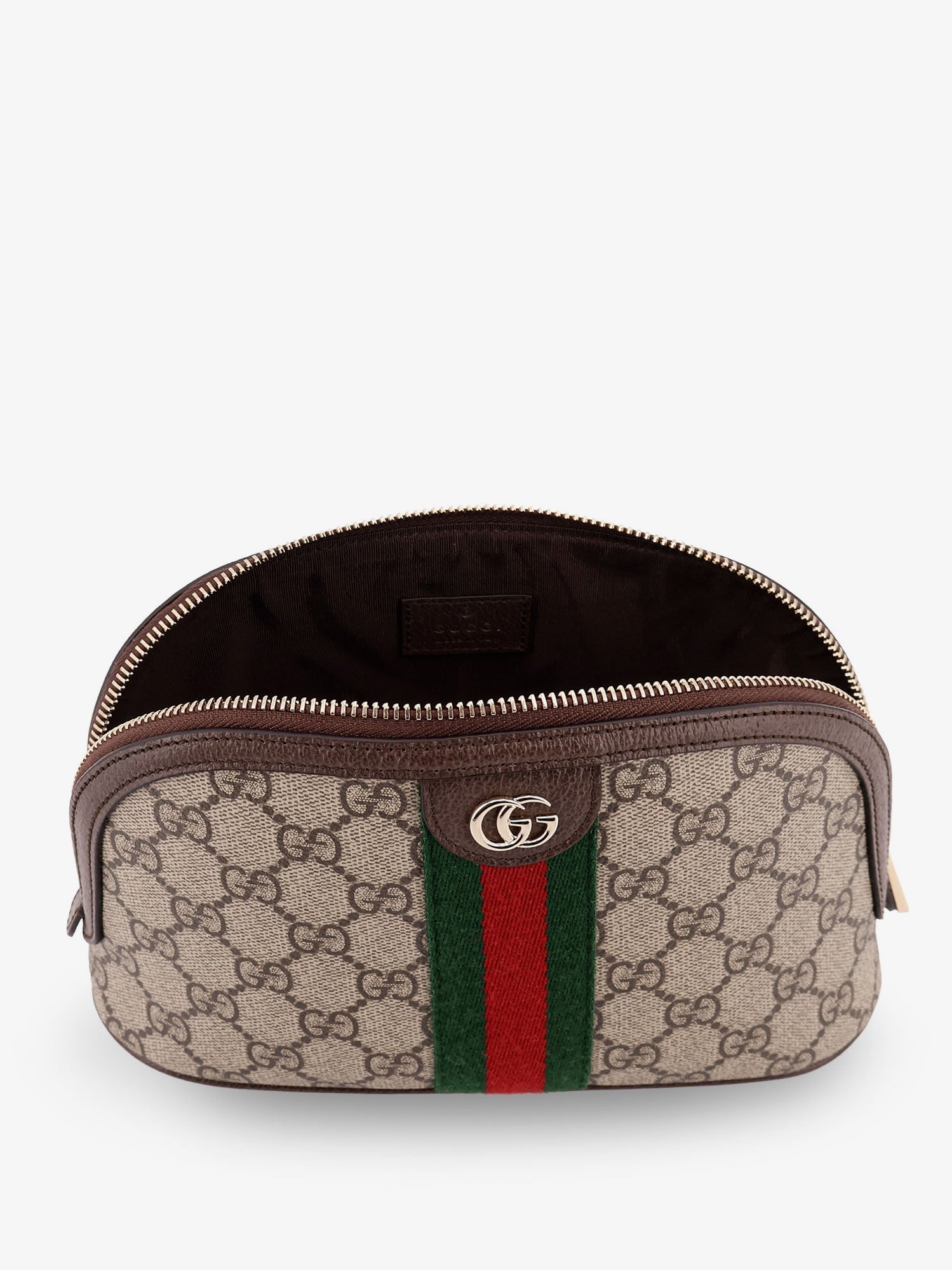 Gucci Women Coated Canvas Beauty Case With Gg Motif