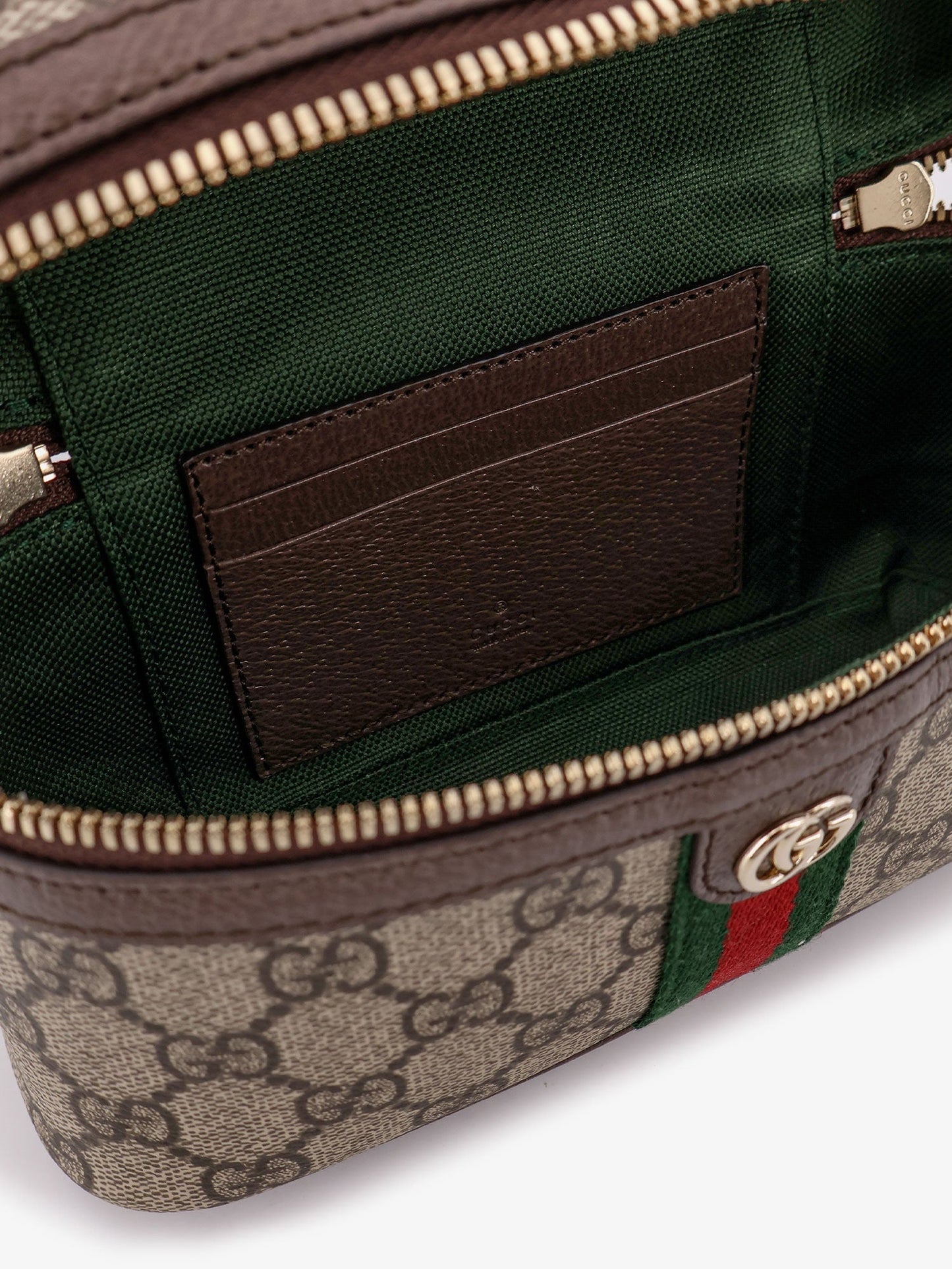 Gucci Women Gg Monogram Fabric Ophidia Vanity Crossbody Bag