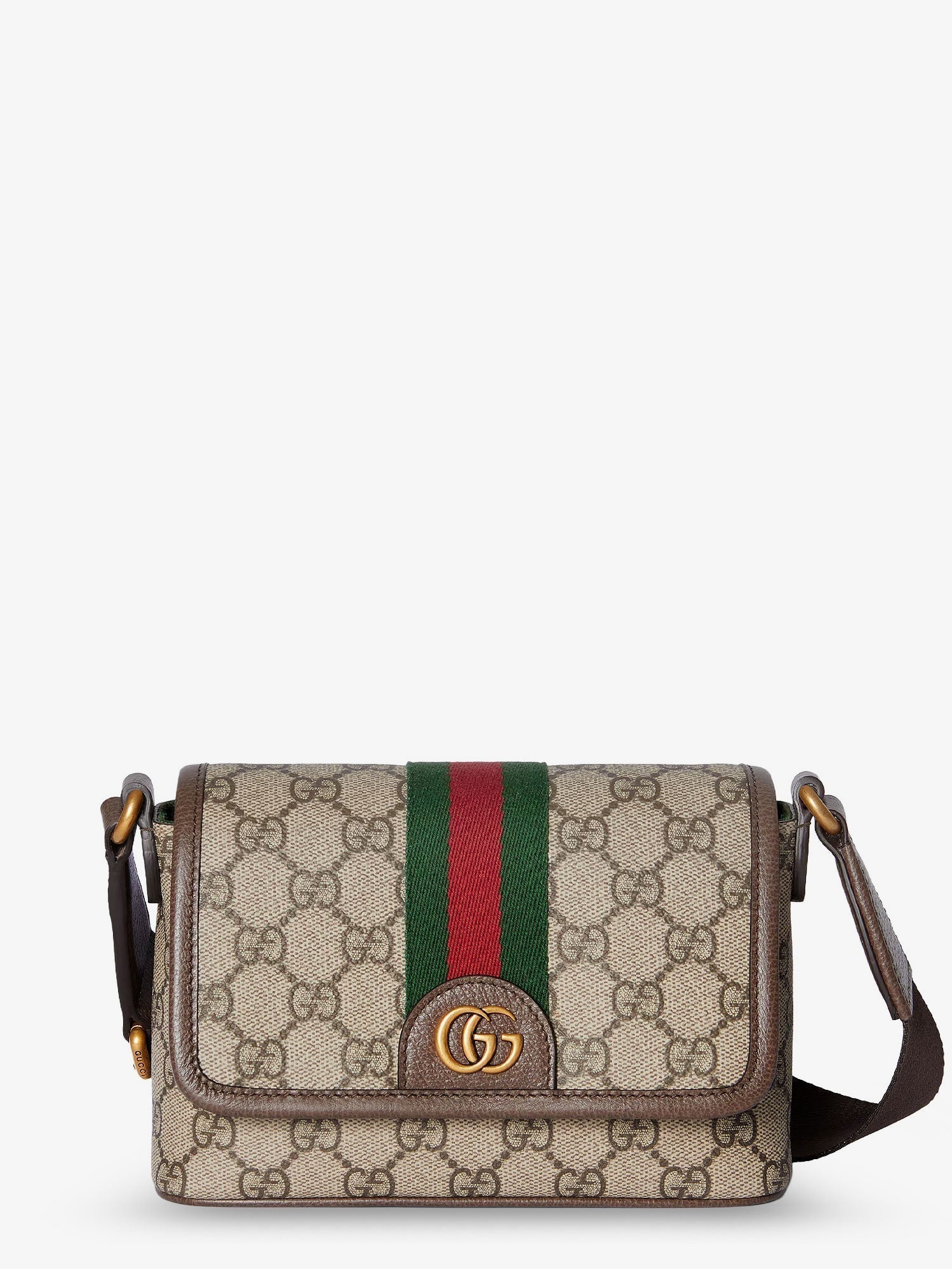Gucci Men Mini Ophidia Gg Fabric Crossbody Bag