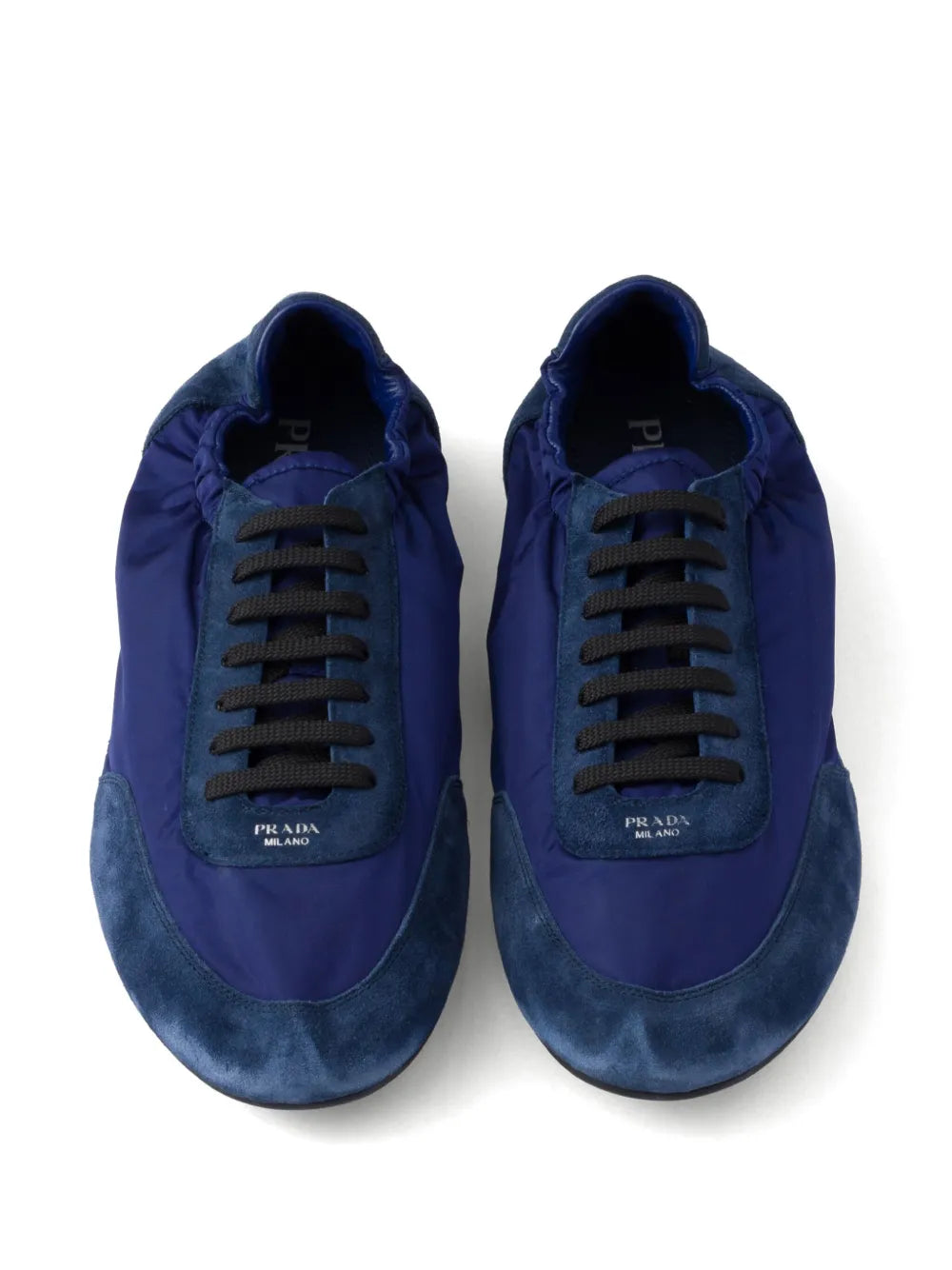 Prada Collapse Re-Nylon Suede Sneakers