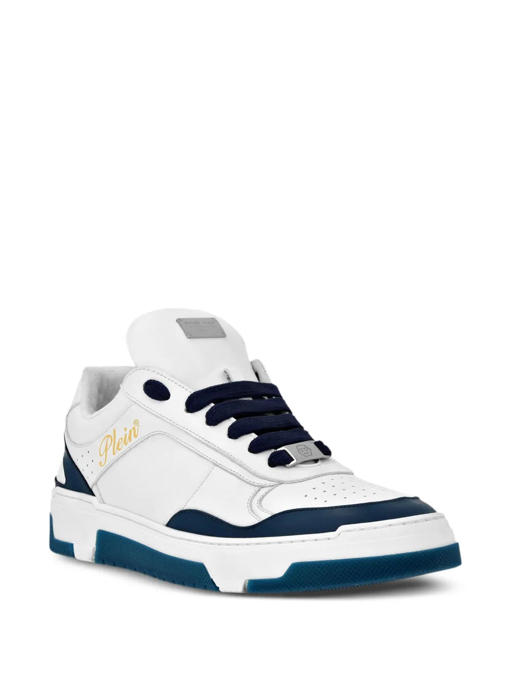 Philipp Plein Logo-Debossed Leather Sneakers