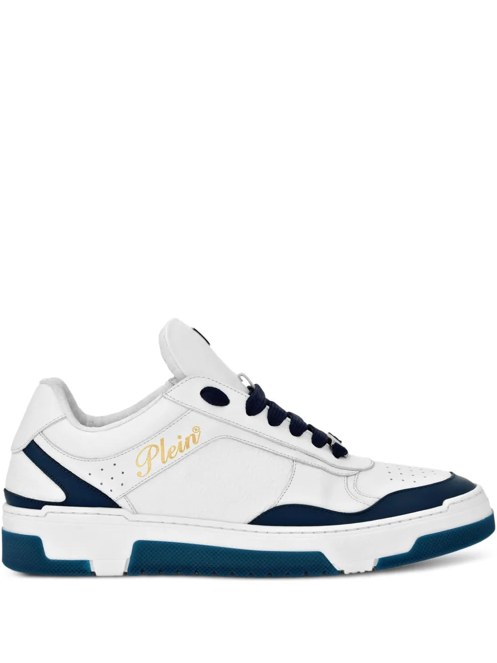 Philipp Plein Logo-Debossed Leather Sneakers