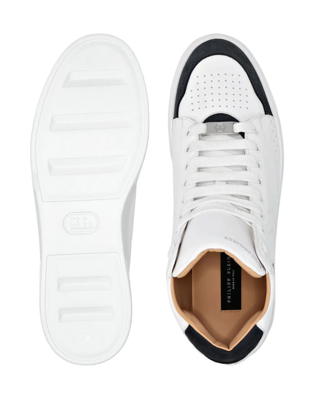 Philipp Plein Leather Hi-Top Sneakers