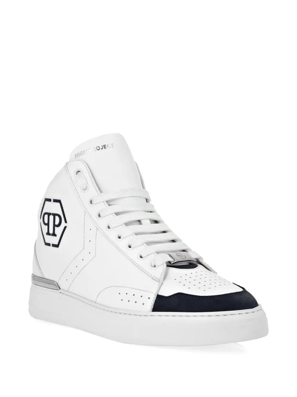 Philipp Plein Leather Hi-Top Sneakers