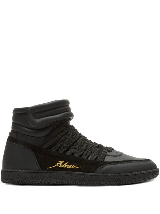 Balmain Leather-Panelled Trainers
