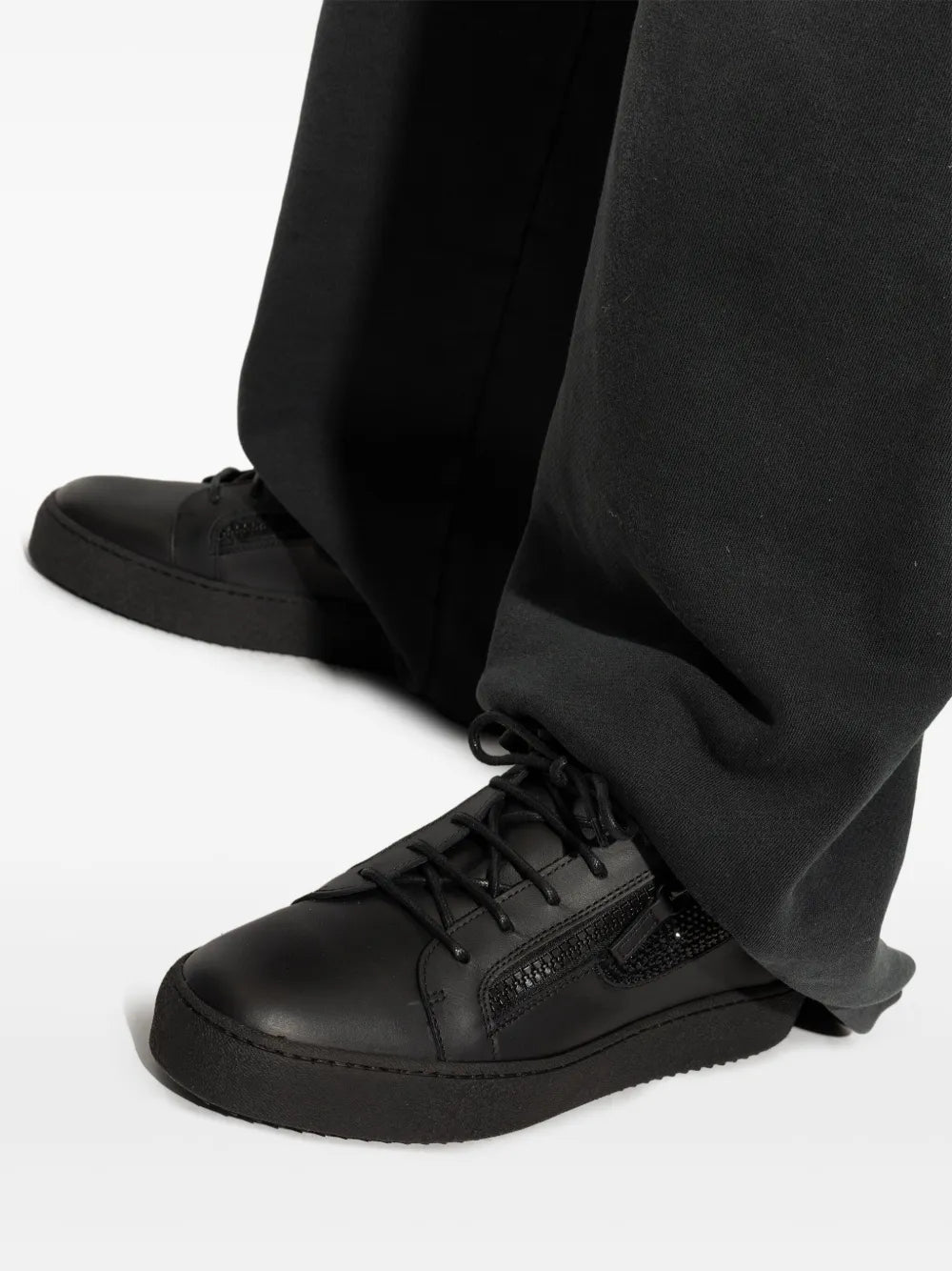 Giuseppe Zanotti Frankie Double-Zip Low-Top Sneakers