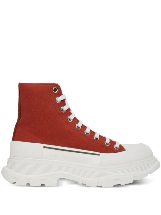 Alexander Mcqueen Tread Slick Red/White Sneakers