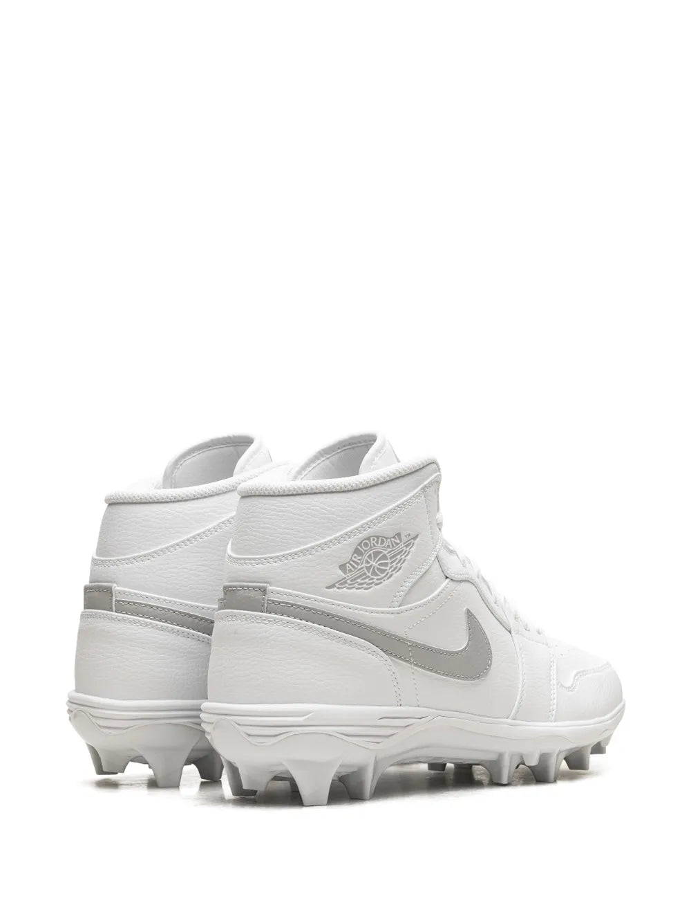 Jordan Jordan 1 Mid White Grey Fog Cleats