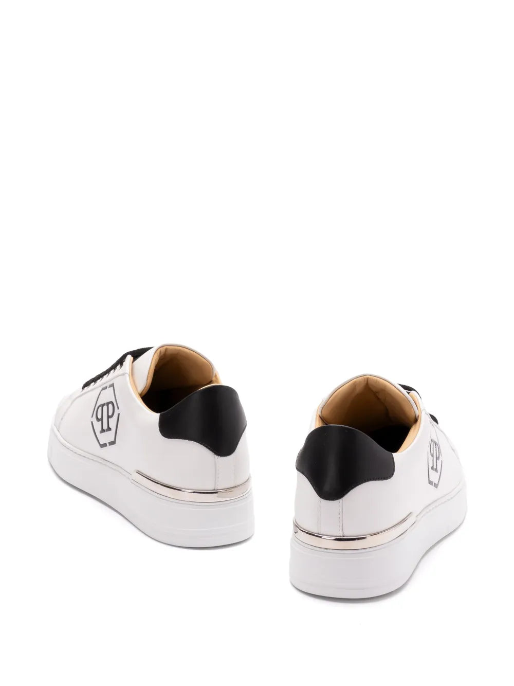 Philipp Plein Embossed Leather Trainers