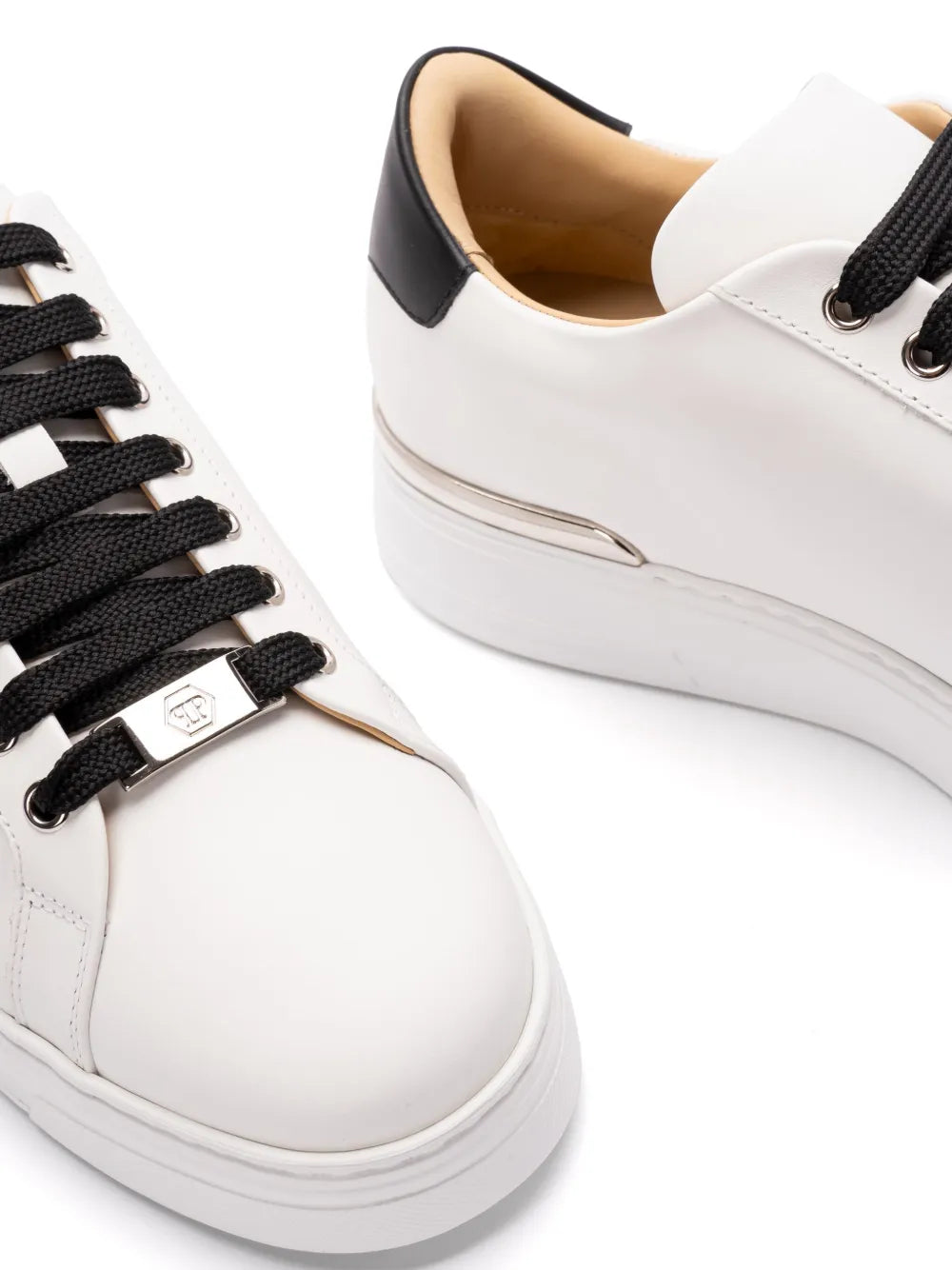Philipp Plein Embossed Leather Trainers