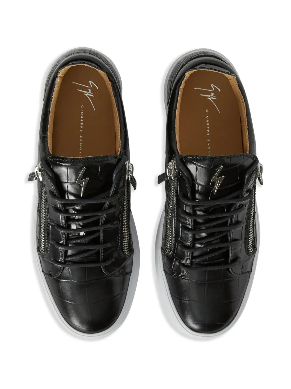 Giuseppe Zanotti Frankie Double-Zip Low-Top Sneakers