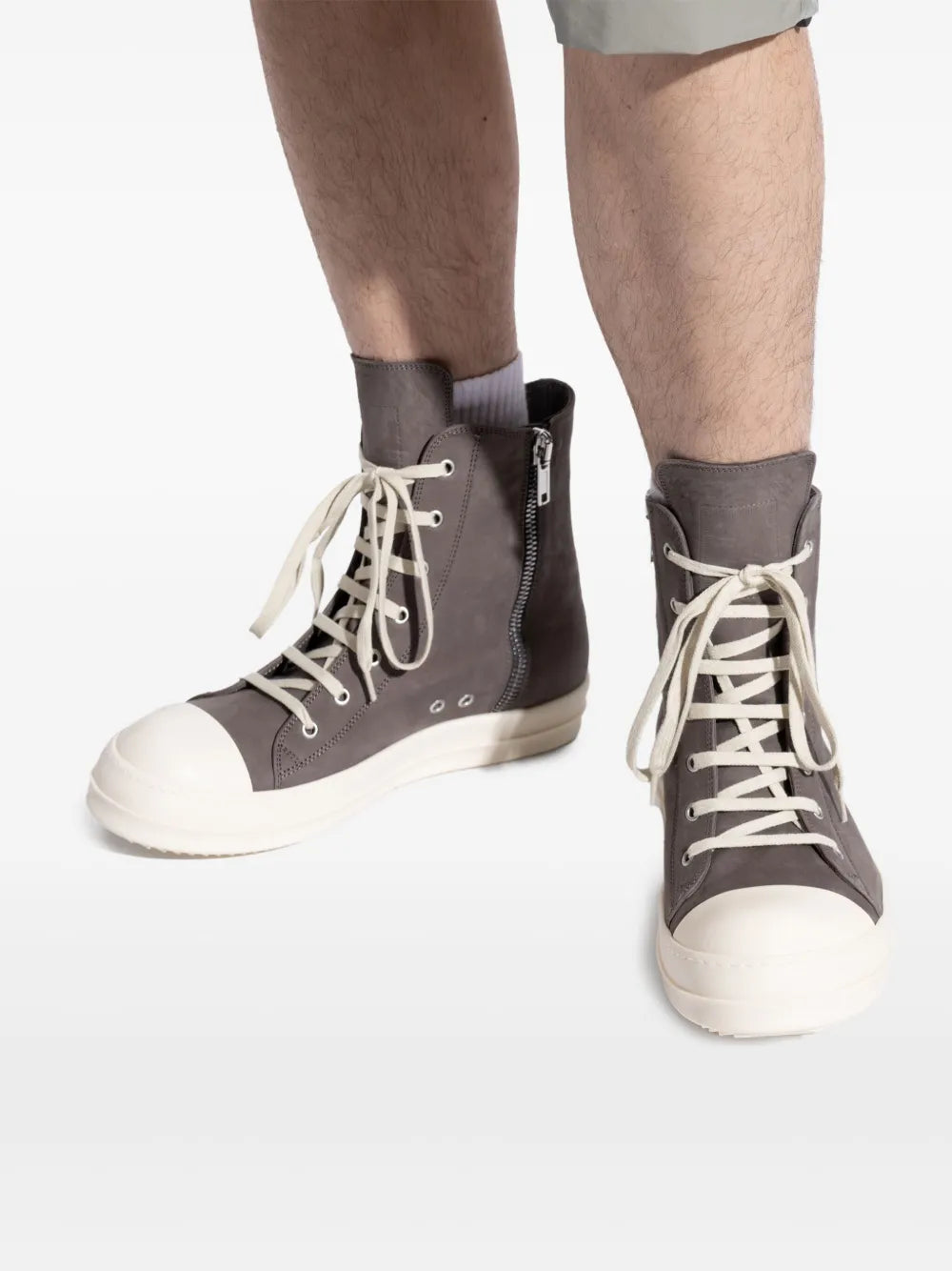 Rick Owens Brushed-Finish Sneakers