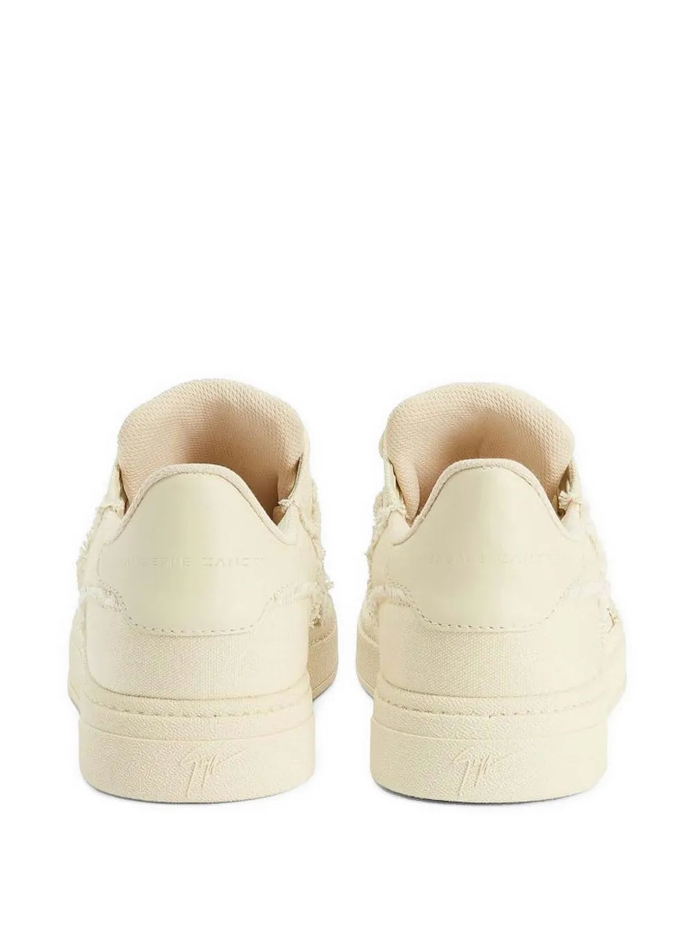 Giuseppe Zanotti Gz94 Frayed-Detail Lace-Up Low-Top Sneakers