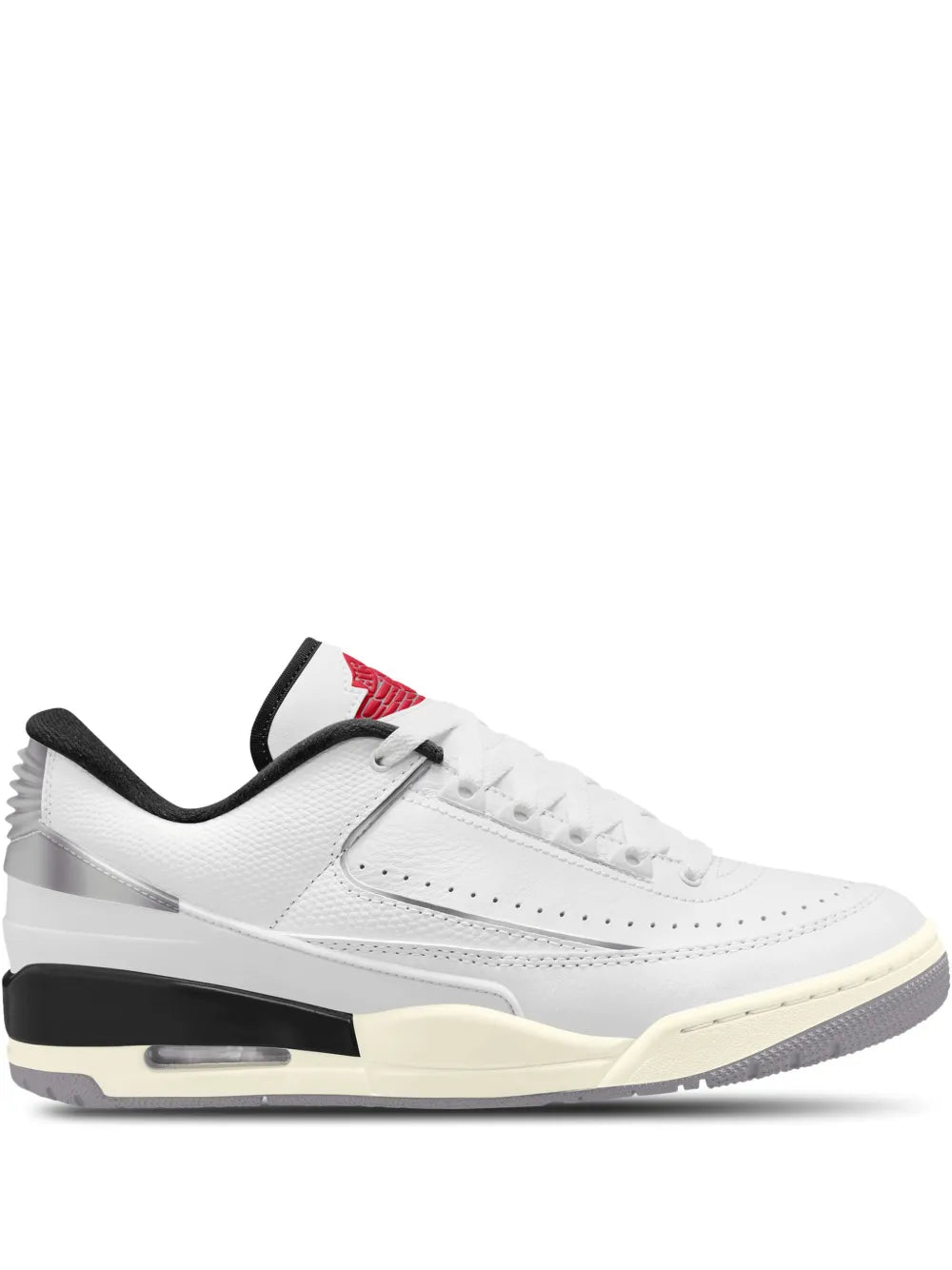 Jordan Jordan 2/3 White/Black/Metallic Silver Sneakers