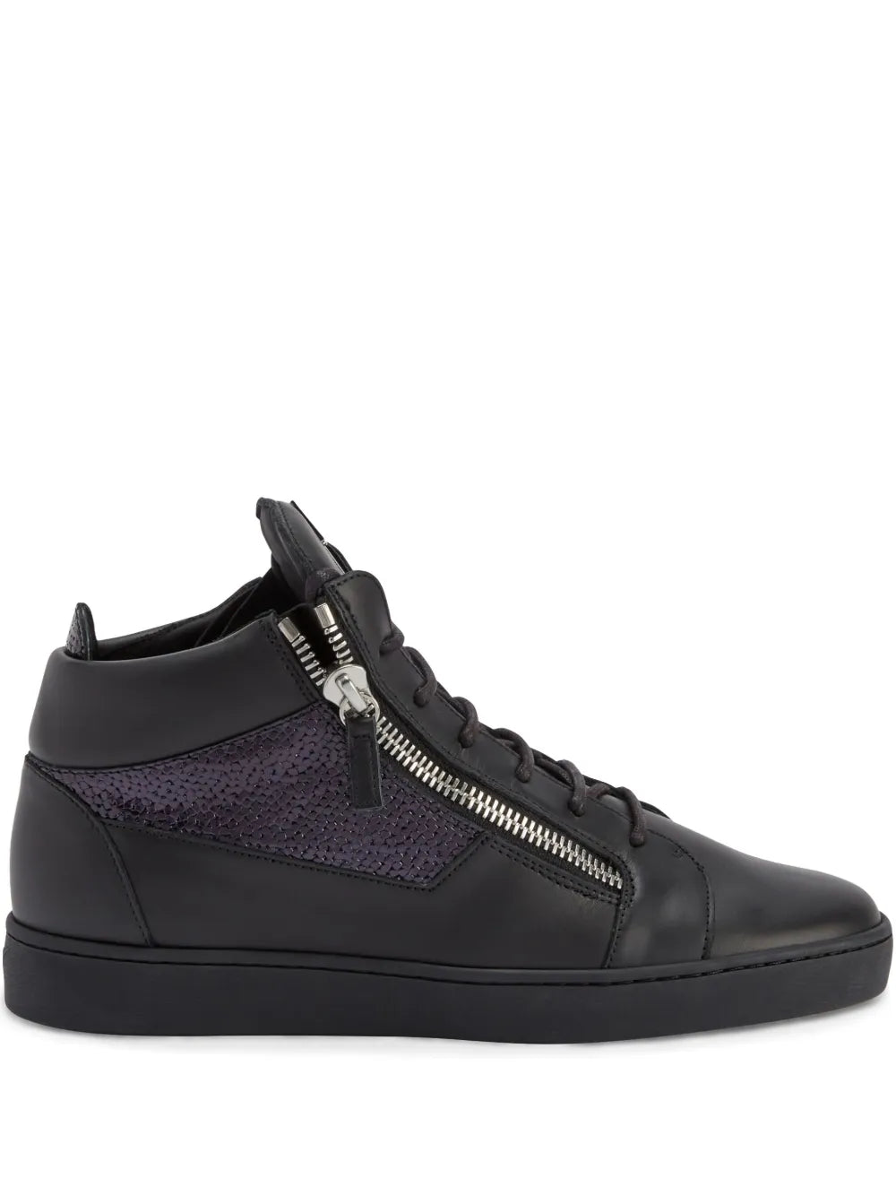 Giuseppe Zanotti Kriss Leather Mid-Top Sneakers