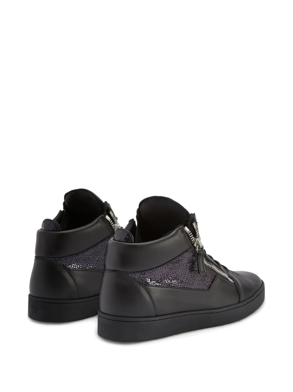 Giuseppe Zanotti Kriss Leather Mid-Top Sneakers
