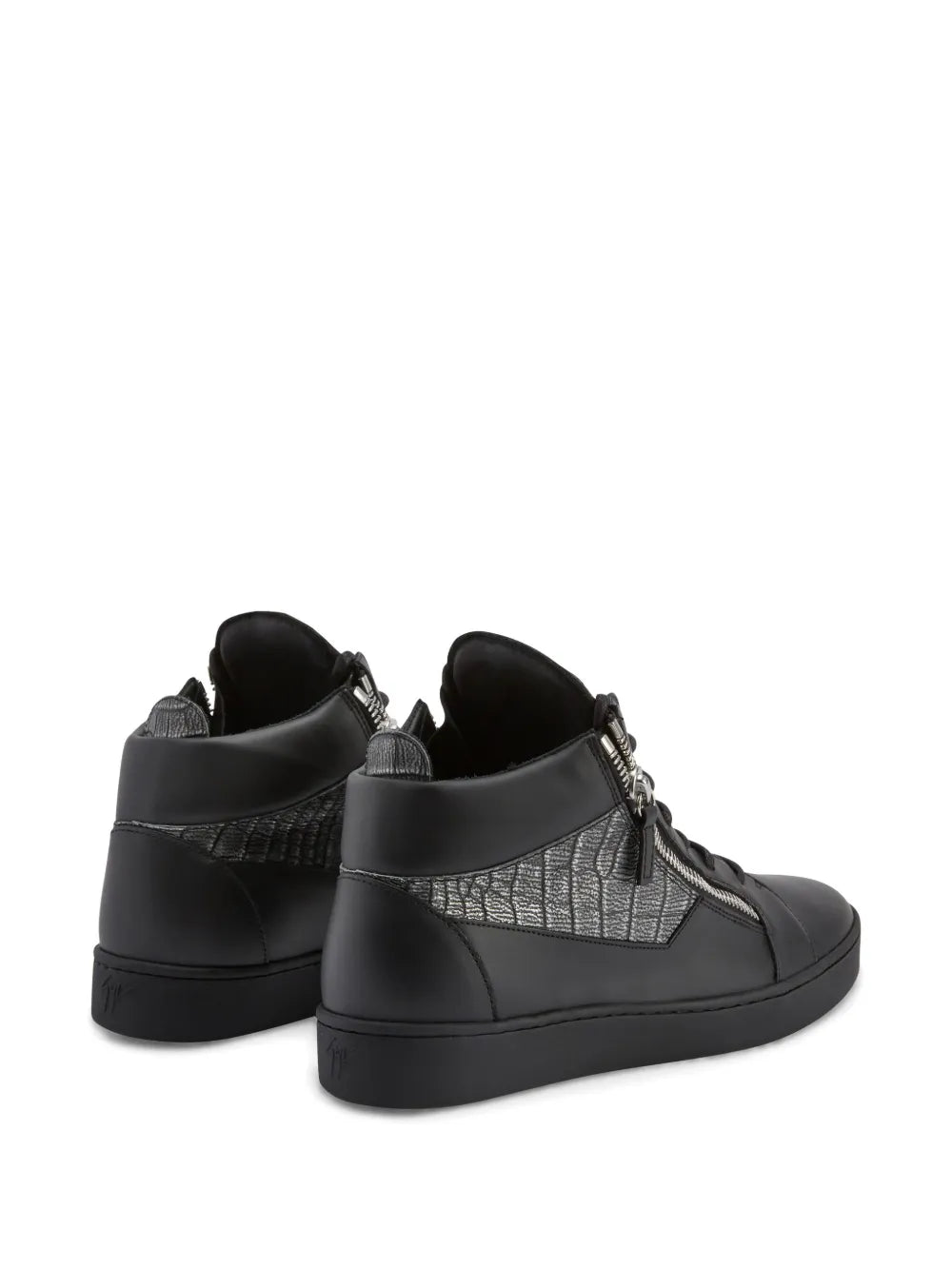 Giuseppe Zanotti Kriss Leather Mid-Top Sneakers