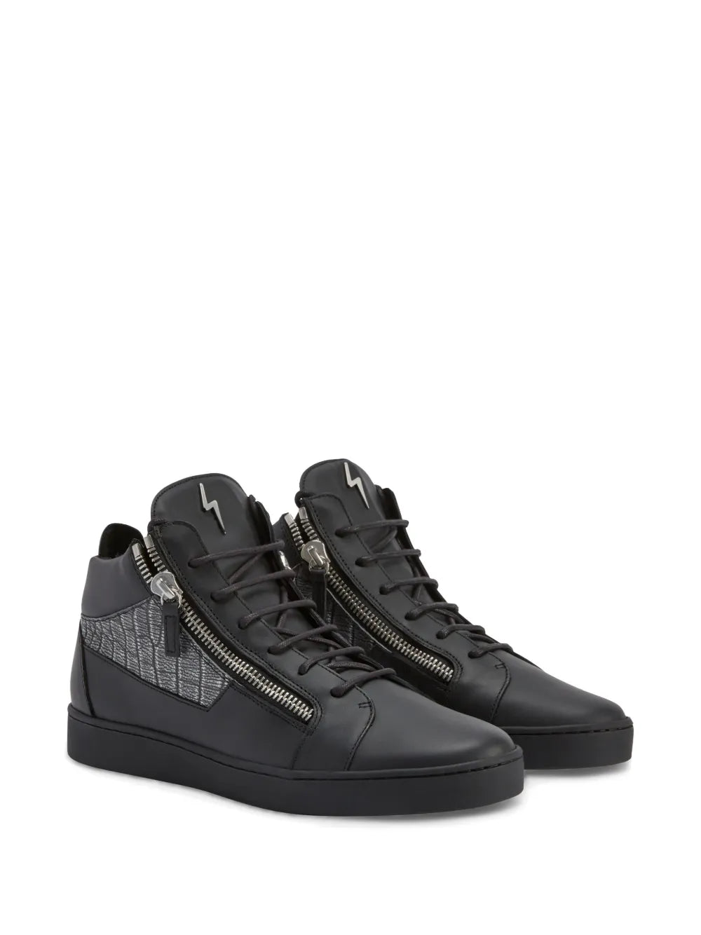Giuseppe Zanotti Kriss Leather Mid-Top Sneakers