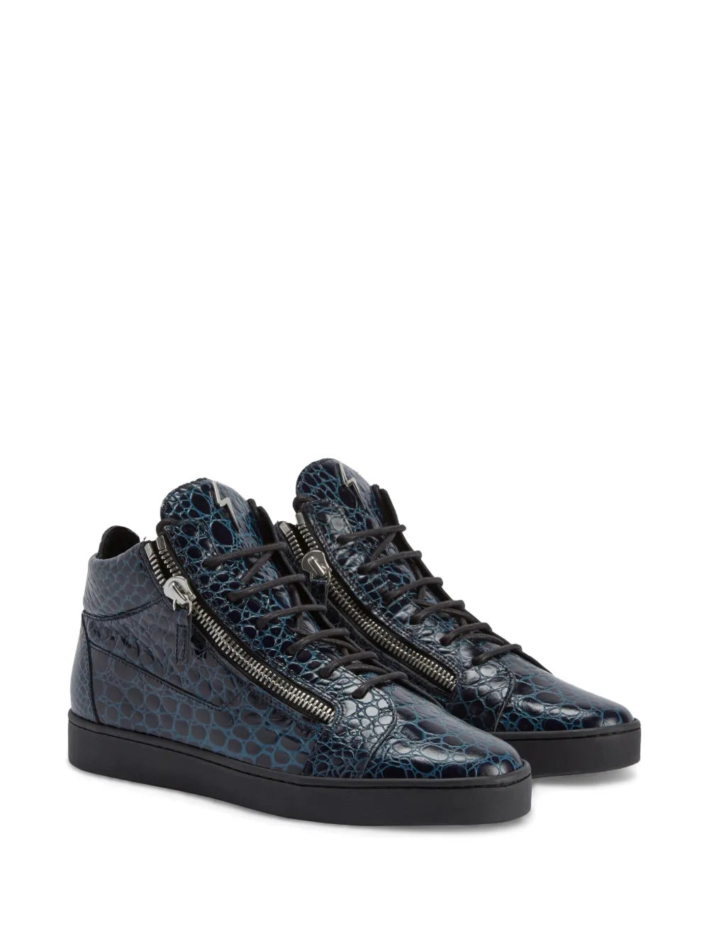 Giuseppe Zanotti Kriss Crocodile-Effect Sneakers