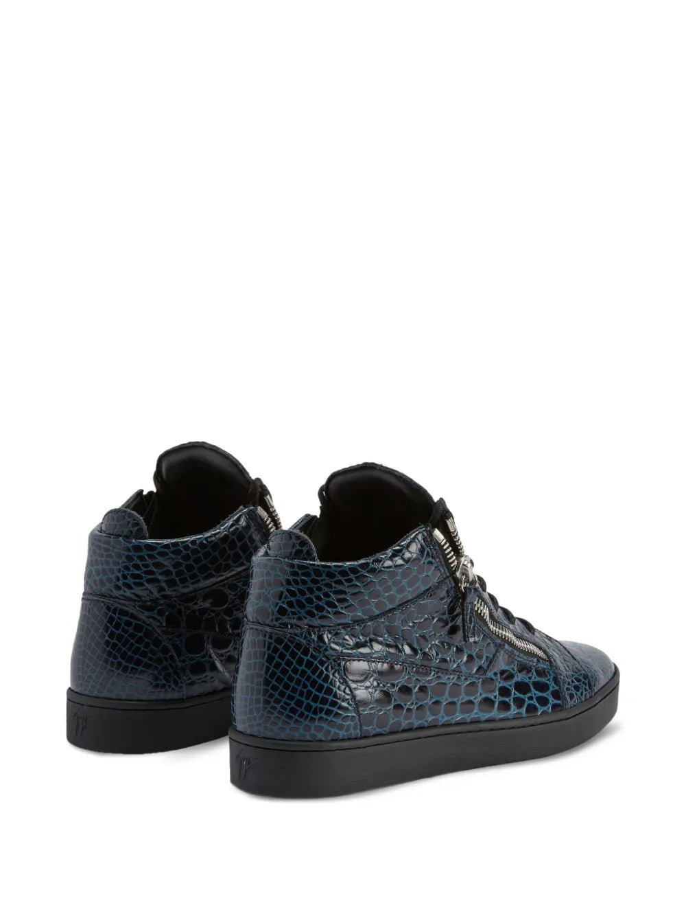 Giuseppe Zanotti Kriss Crocodile-Effect Sneakers