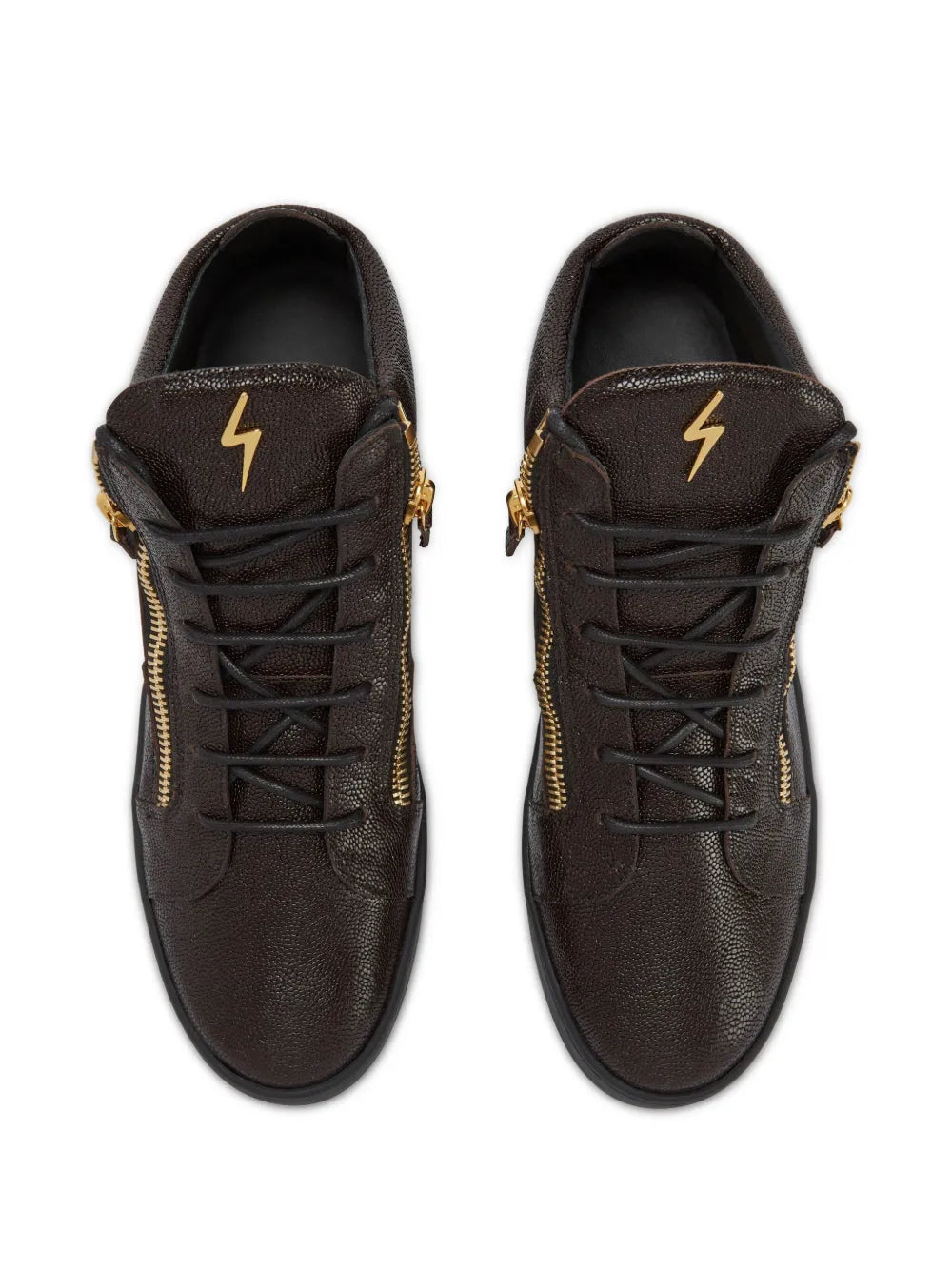 Giuseppe Zanotti Kriss Leather Mid-Top Sneakers