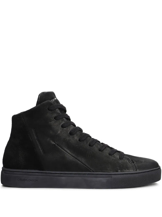 Crime London Minimal Hi-Top Sneakers