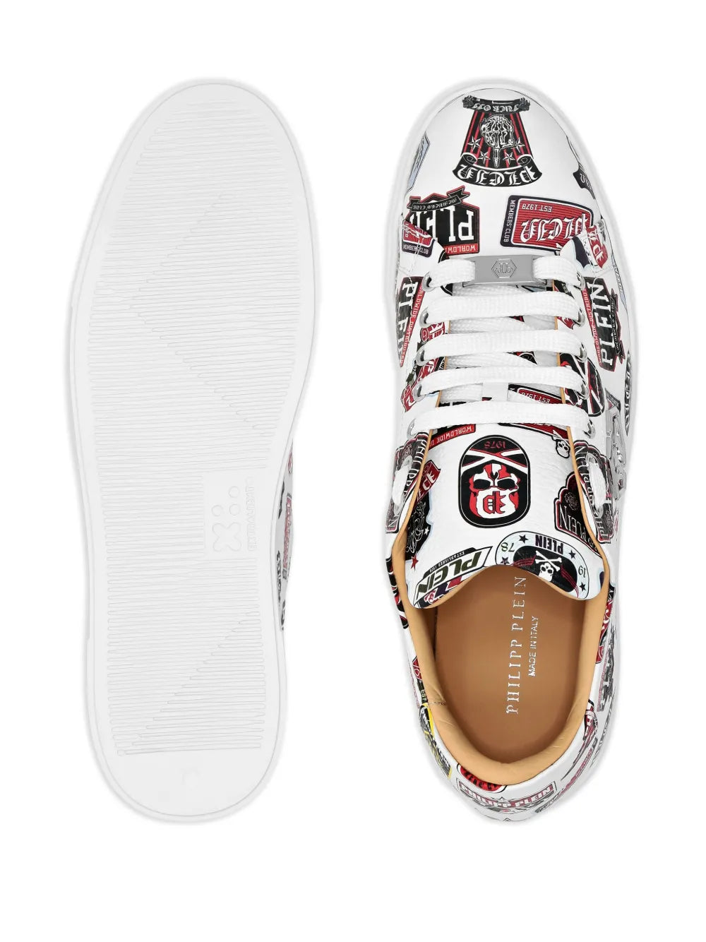 Philipp Plein Carson Patches Low-Top Sneakers
