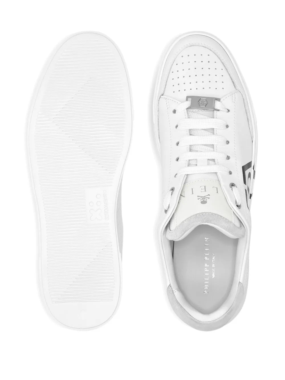 Philipp Plein Logo-Detailed Leather Sneakers