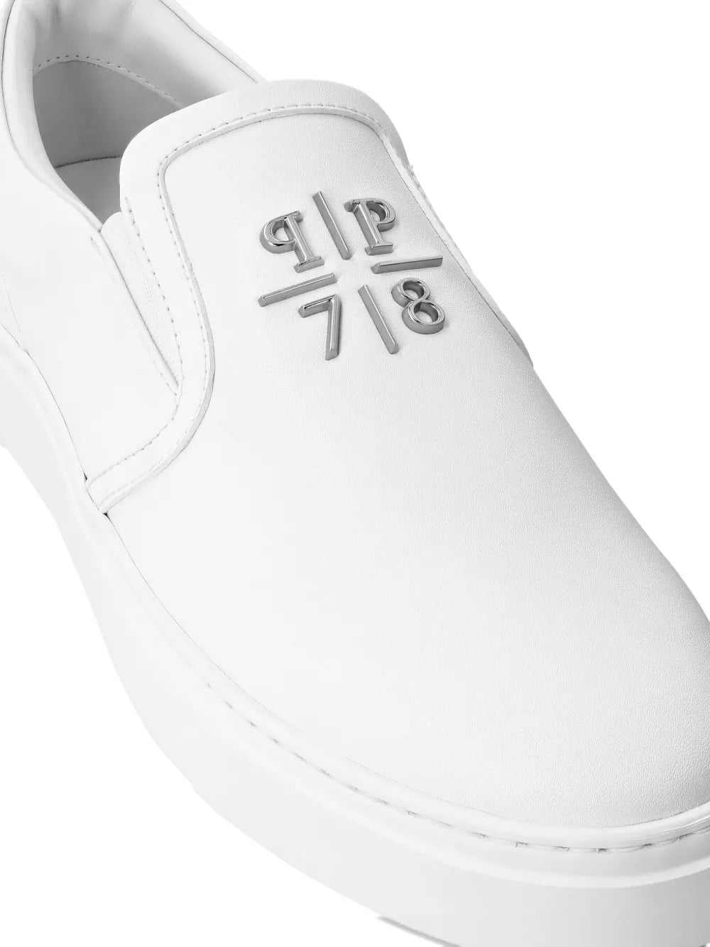 Philipp Plein Leather Slip-On Sneakers