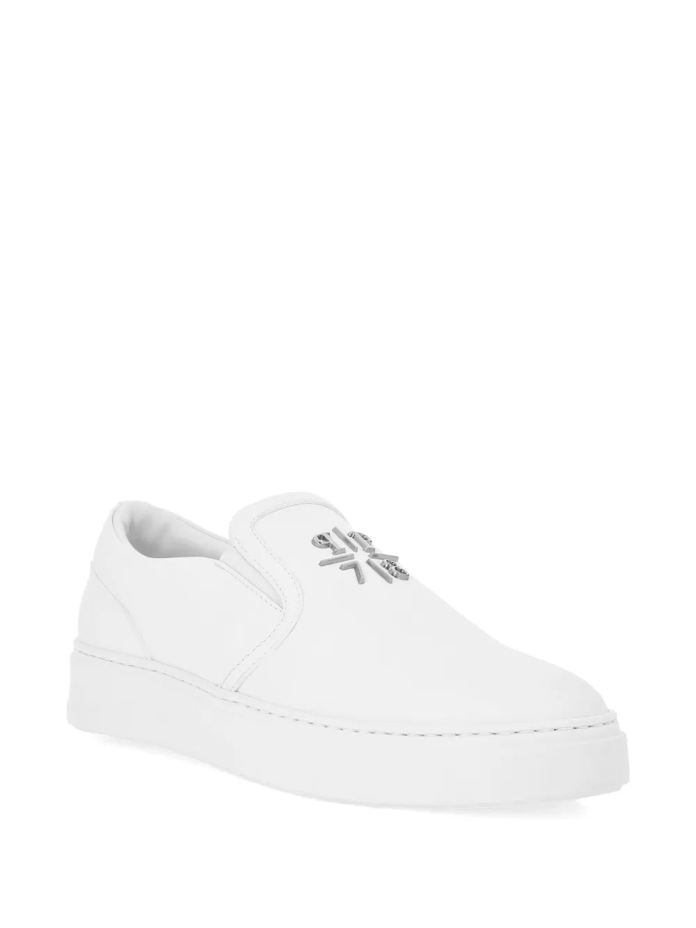 Philipp Plein Leather Slip-On Sneakers