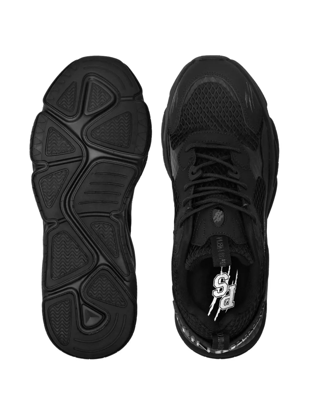 Plein Sport Tiger Storm Mesh-Panelled Sports Sneakers