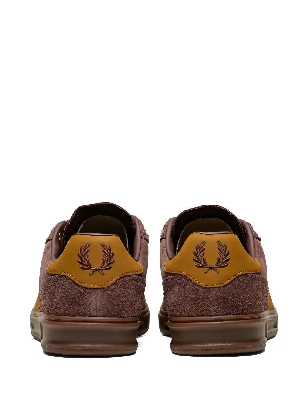 Fred Perry Suede Logo-Embroidered Sneakers