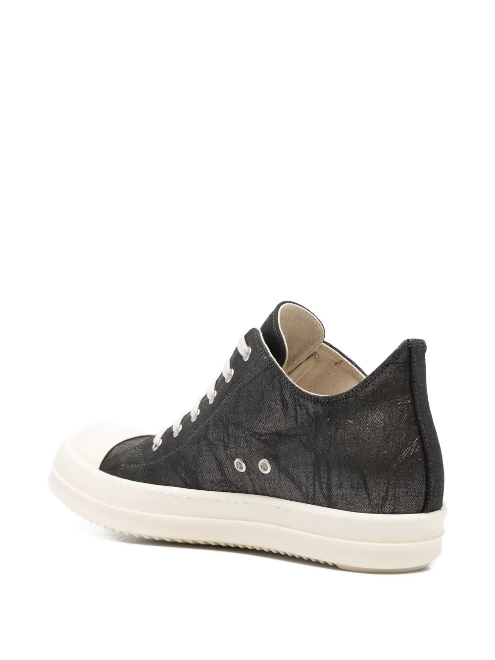 Rick Owens Drkshdw Metallic Denim Low-Top Trainers