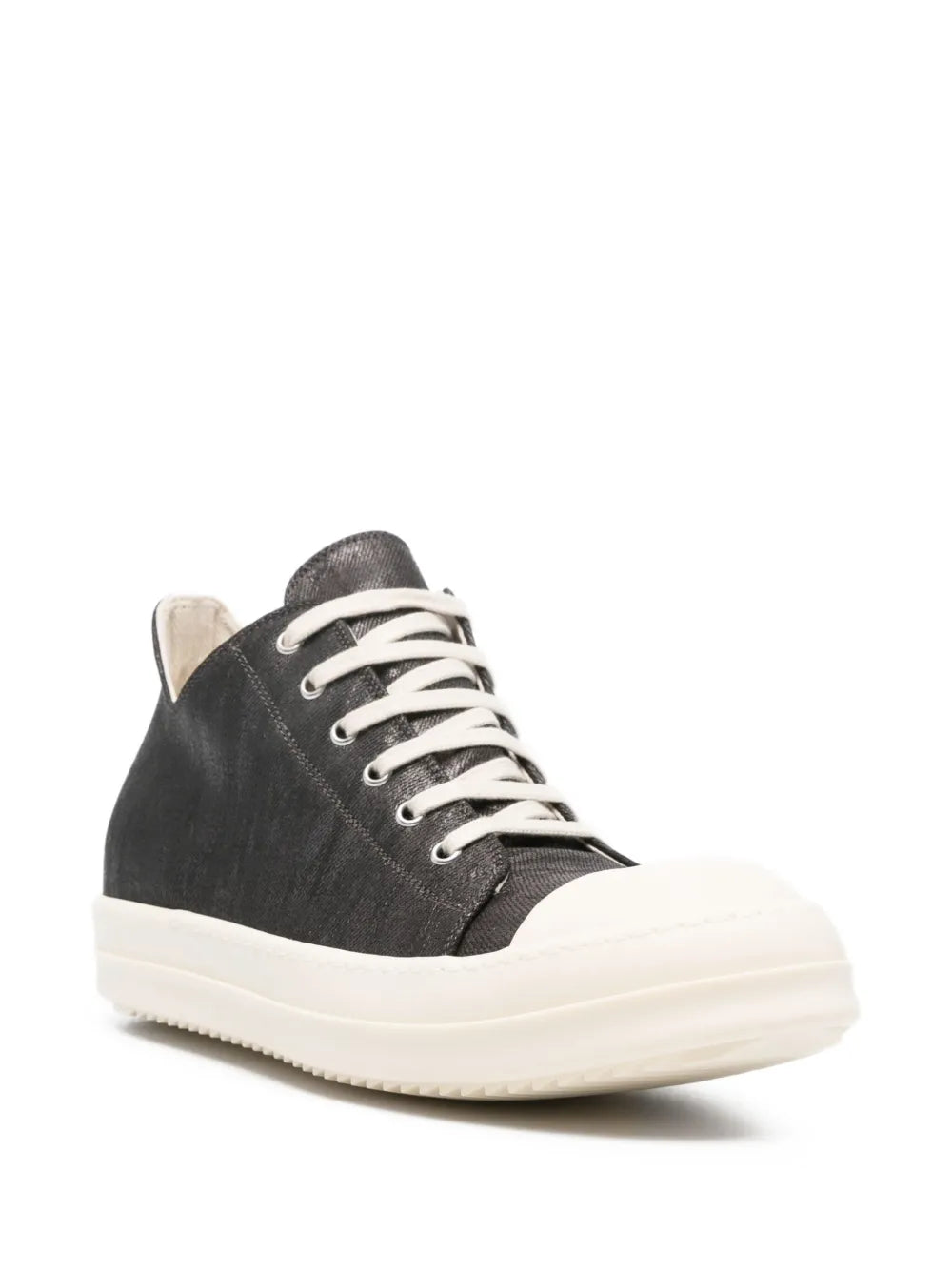 Rick Owens Drkshdw Metallic Denim Low-Top Trainers