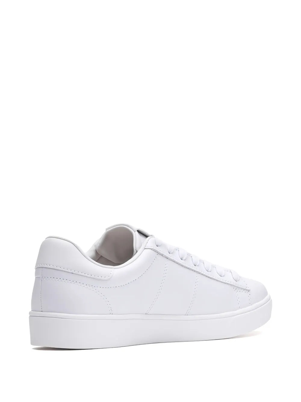 Fred Perry Logo-Embroidery Leather Sneakers