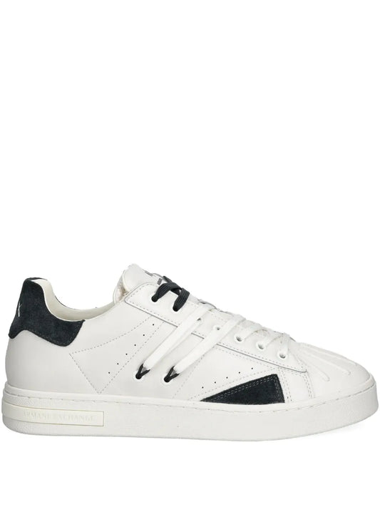 Armani Exchange Leather Panelled Trainers
