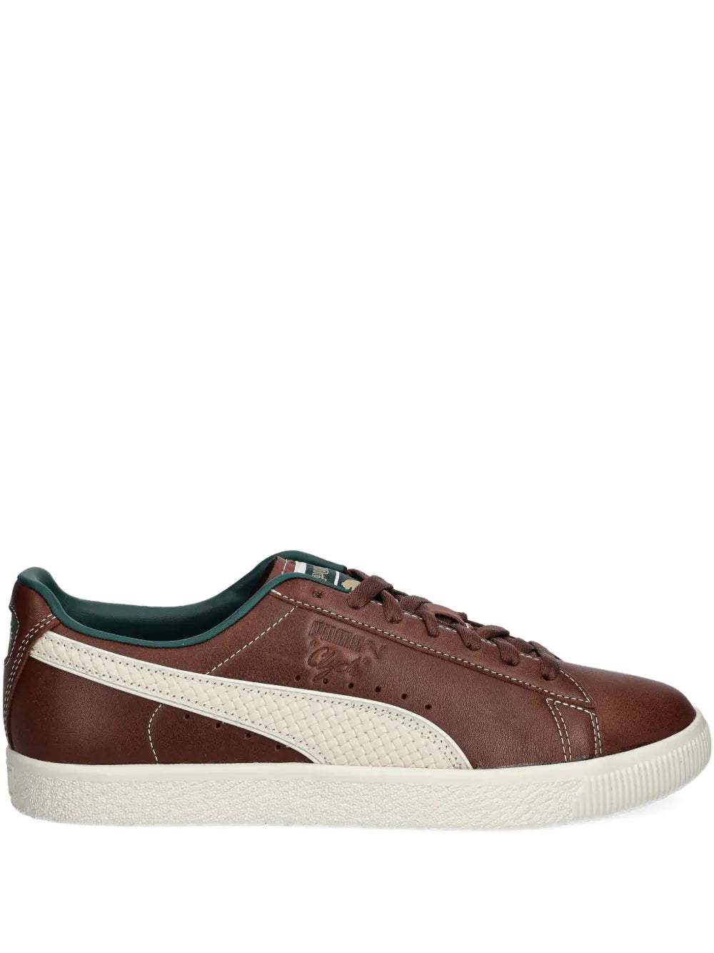 Puma Clyde Leather Lace-Up Sneakers