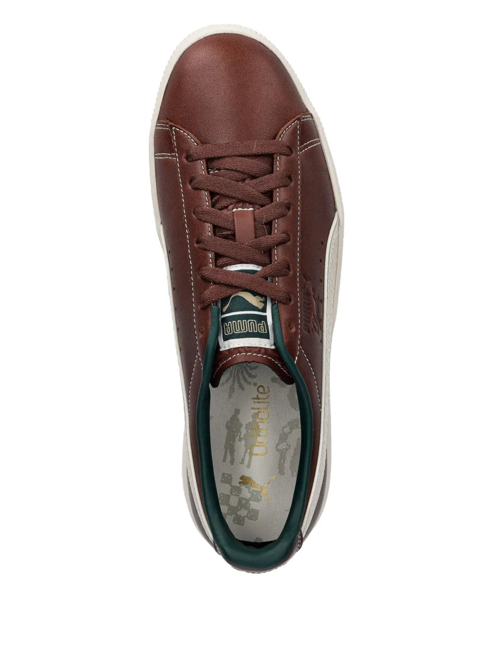 Puma Clyde Leather Lace-Up Sneakers