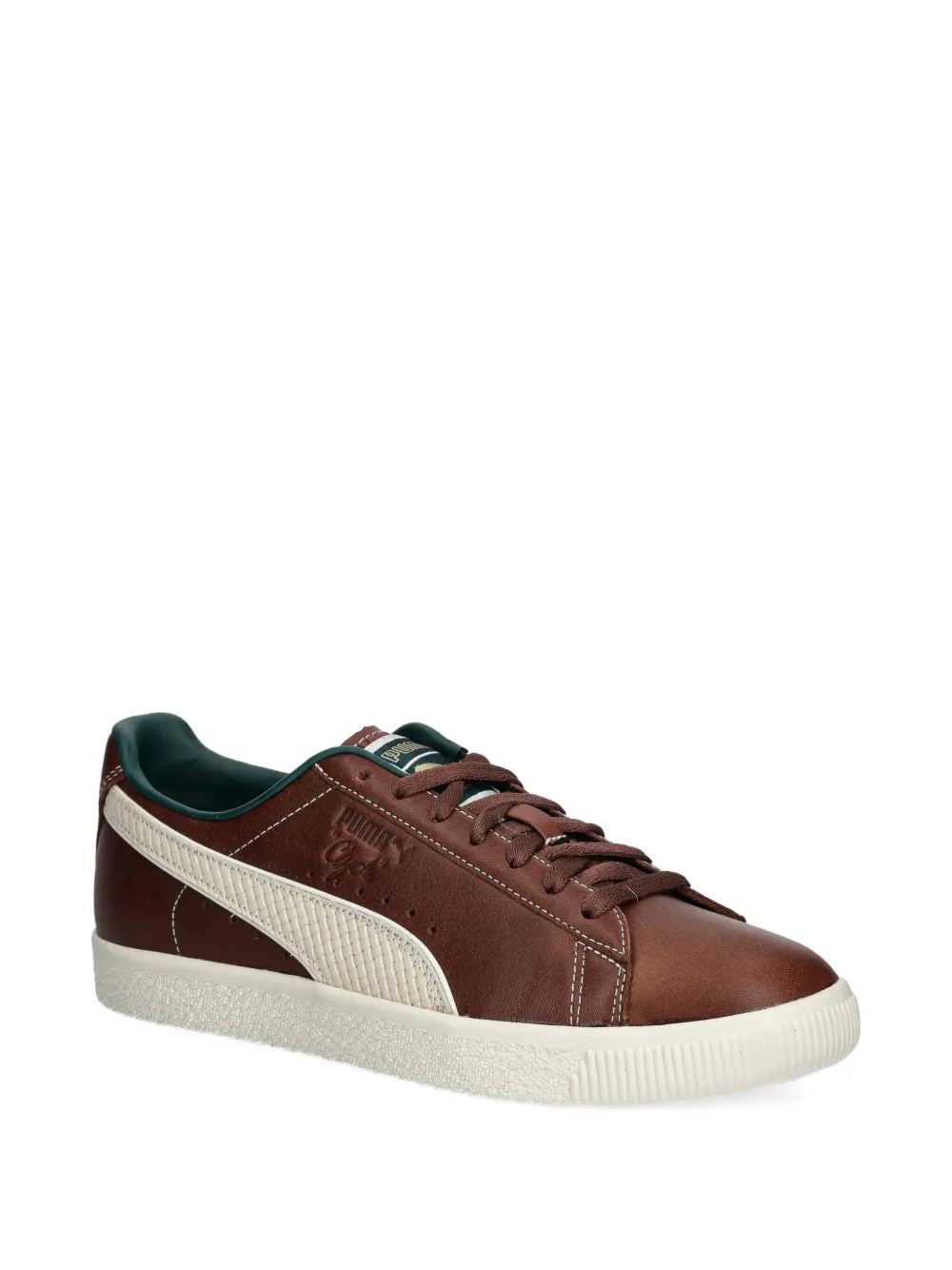 Puma Clyde Leather Lace-Up Sneakers