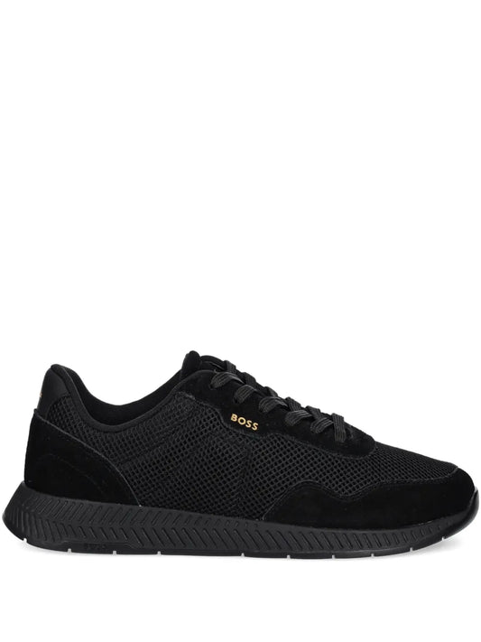 Boss Titanium Mesh-Panel Sneakers