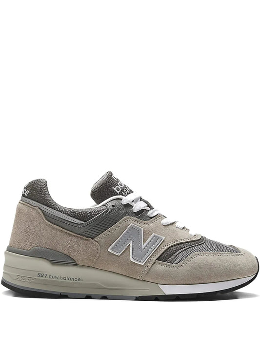 New Balance Made In Usa 997 Mesh-Panelled Suede Sneakers