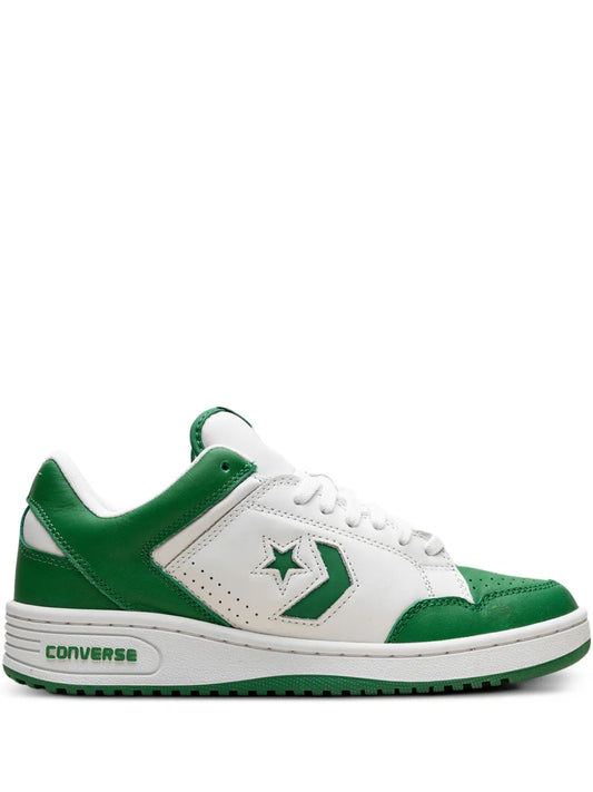 Converse Weapon Green Vintage White Sneakers
