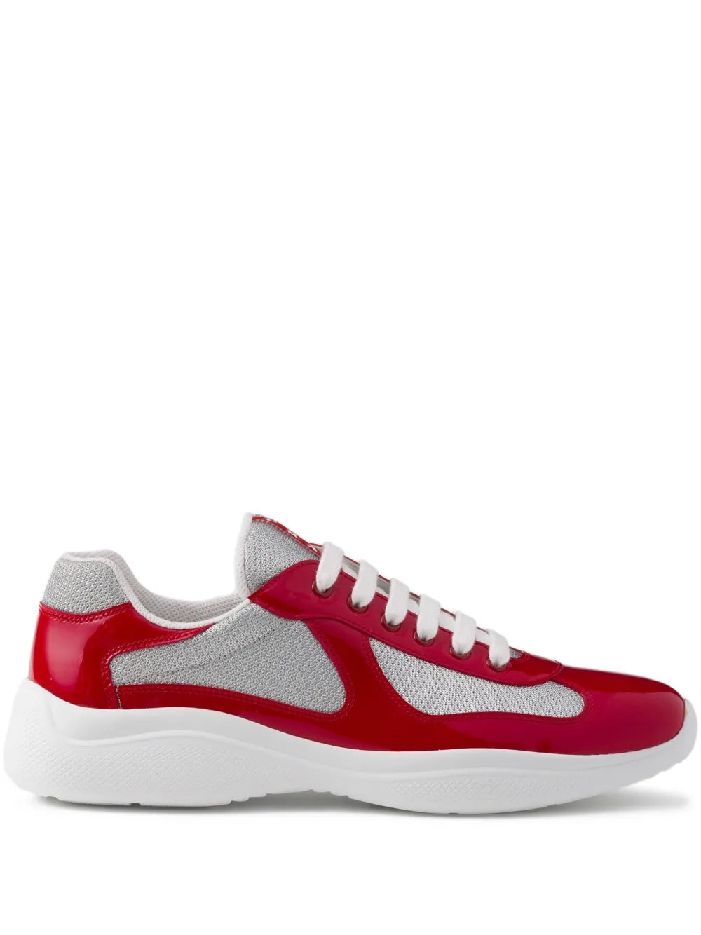 Prada Americas Cup Patent-Leather Sneakers