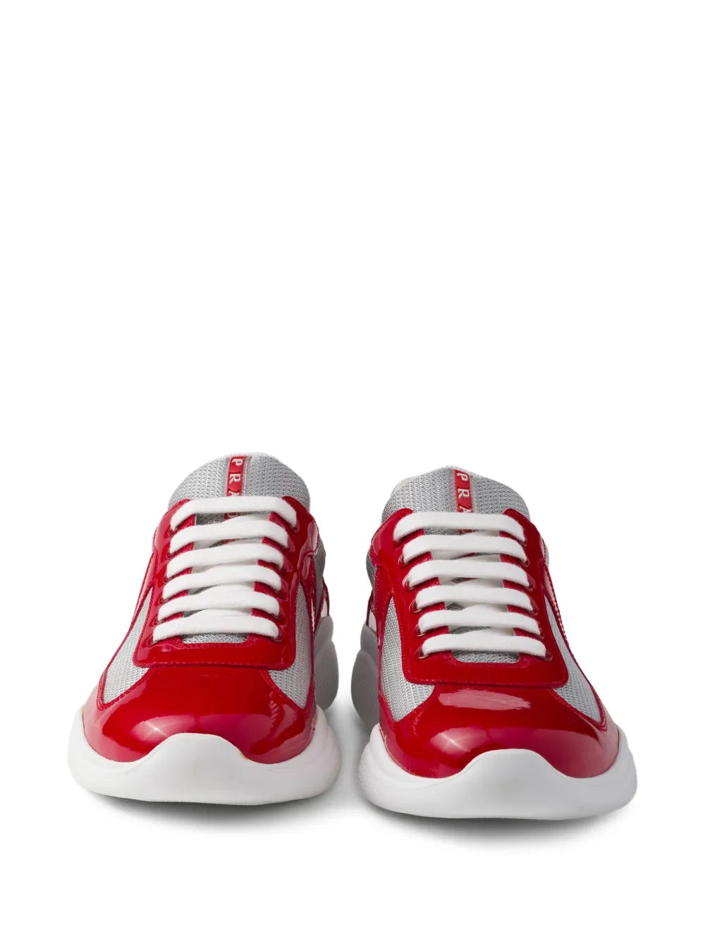 Prada Americas Cup Patent-Leather Sneakers
