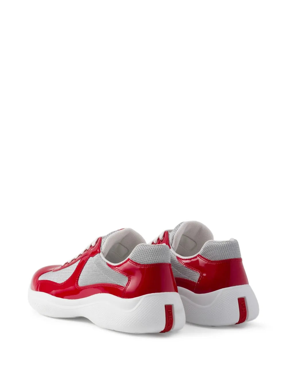 Prada Americas Cup Patent-Leather Sneakers