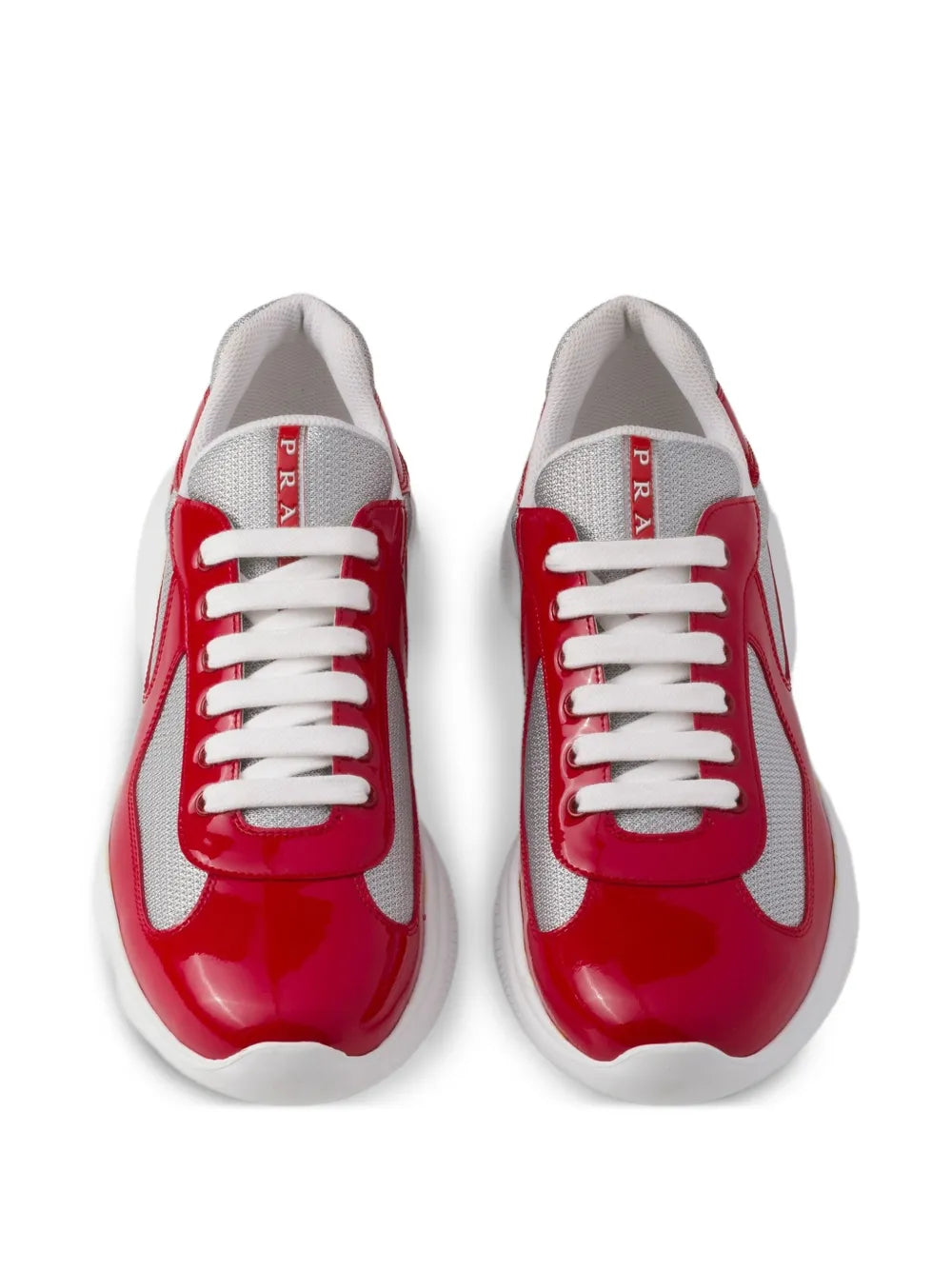 Prada Americas Cup Patent-Leather Sneakers