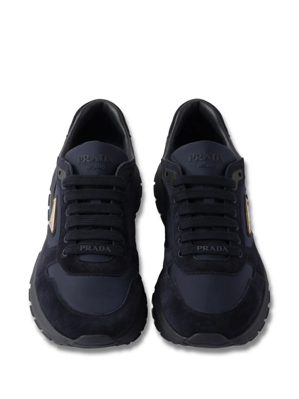 Prada Prax 01 Suede-Panelled Sneakers