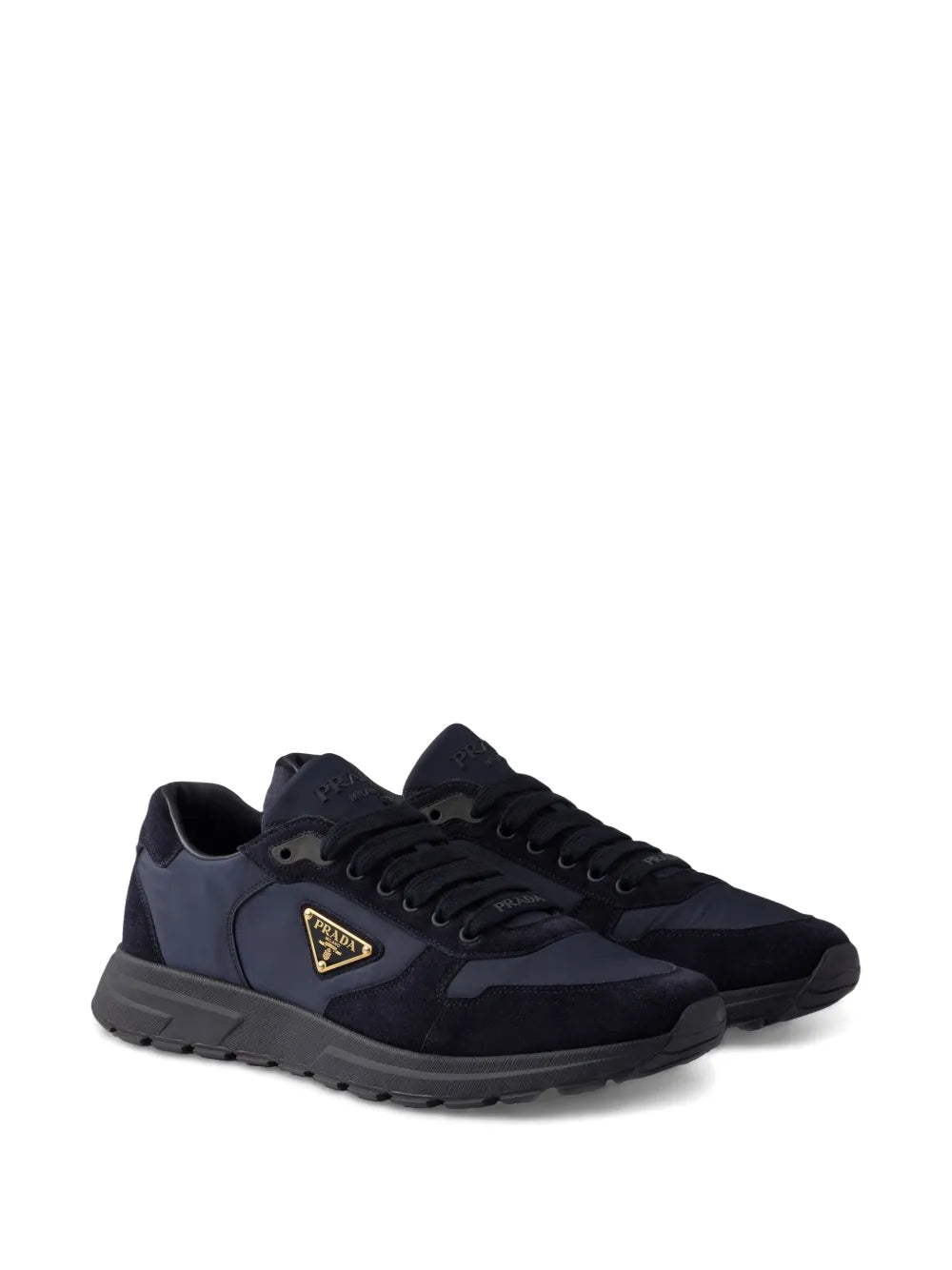Prada Prax 01 Suede-Panelled Sneakers