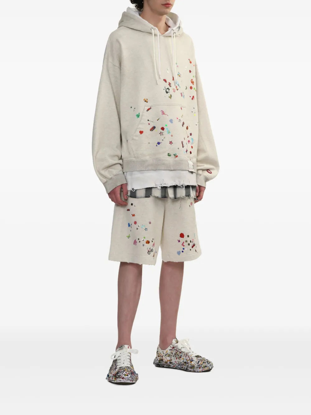 Maison Mihara Yasuhiro Peterson Paint-Splattered Sneakers